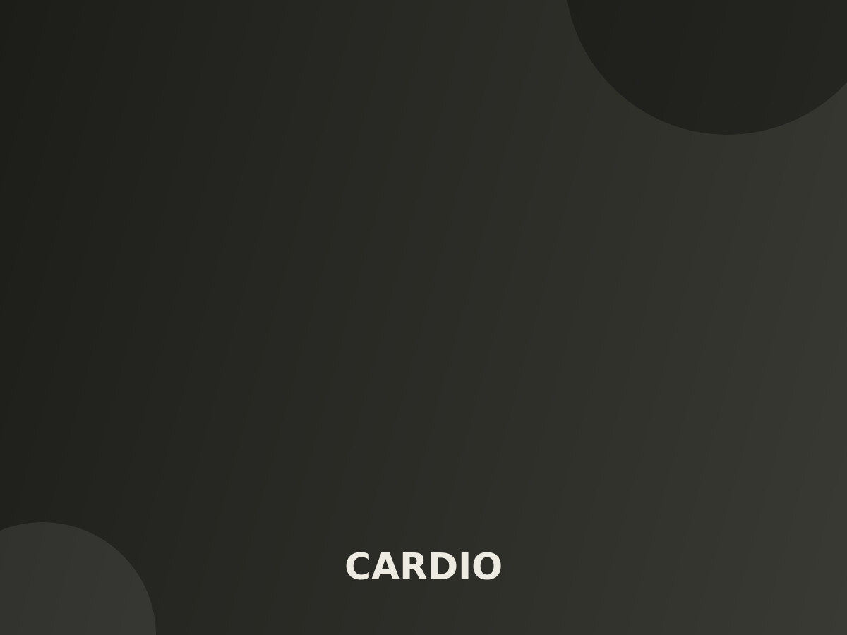 Dark branded cover image for the cardio category
