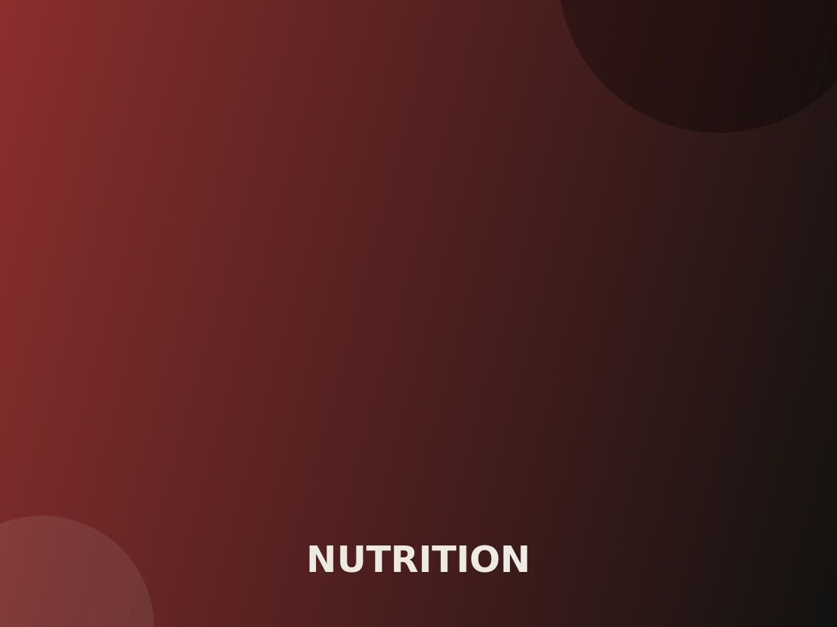 Warm branded cover image for the nutrition category