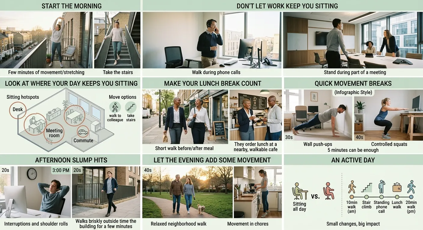 Exercises Throughout the Day: Simple Ways to Move More